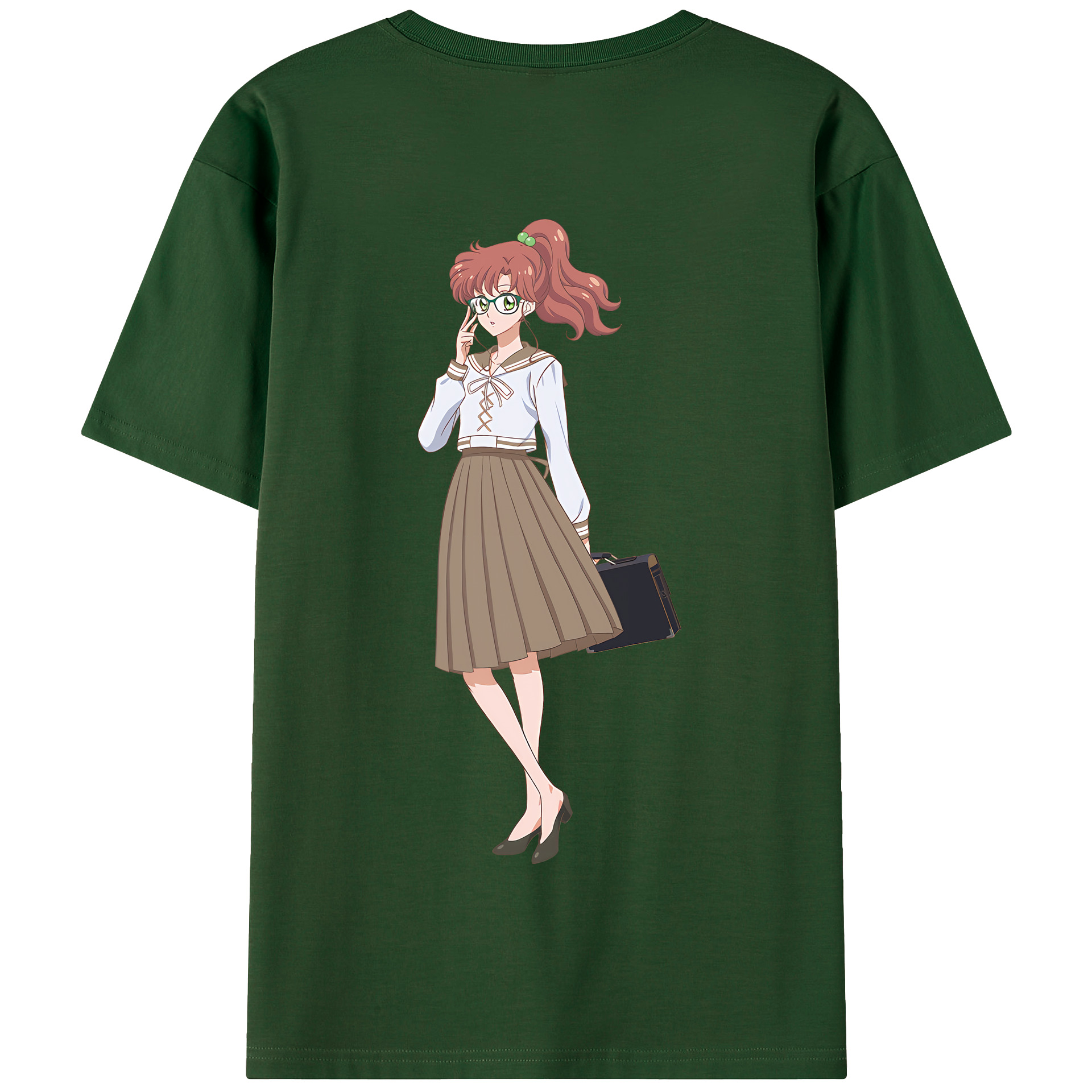（画像用） 美少女戦士セーラームーン 木野 まこと きの まこと Sailor Moon Kino Makoto （セーラージュピター；Sailor Jupiter） 綿100％半袖Tシャツ（背面プリント）